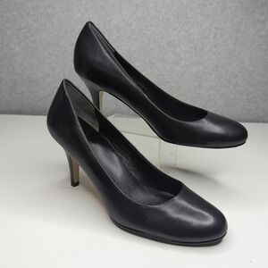 New Cole Haan Black‎ Leather Pumps 7 Heels Classic Business Career Shoes